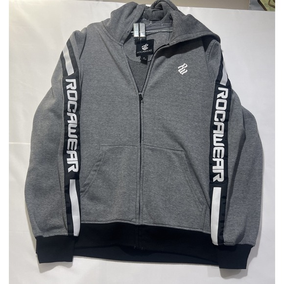 Rocawear Other - Rocawear Hoodie Mens Medium Gray Y2K Hip Hop Streetwear Full Zip
